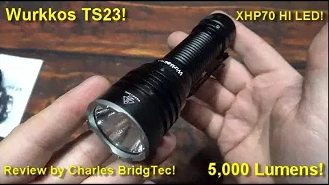 Wurkkos TS23 Flashlight Kit Review! (5,000 Lumens, XHP70 HI LED, 30% Off Sales Event!)